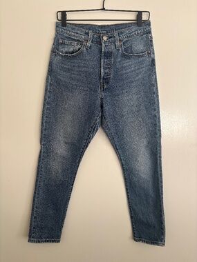 WOMEN'S Levi's 501 Skinny Jeans 27 Medium Wash High Rise Button Fly